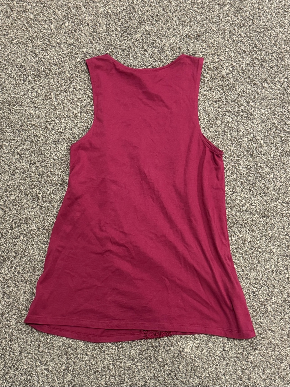 Caslon Raspberry Crochet-Trim Tank Top - Picture 5 of 6